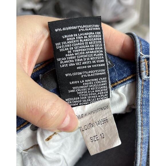 Kut from the Kloth Connie Ankle Skinny Midrise Denim Blue Jeans Size 12 Women’s - Picture 5 of 5